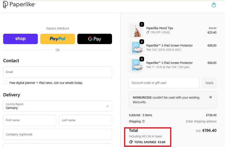 Paperlike 5% OFF Coupon Code